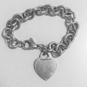 Tiffany & Co Heart Tag Charm Bracelet